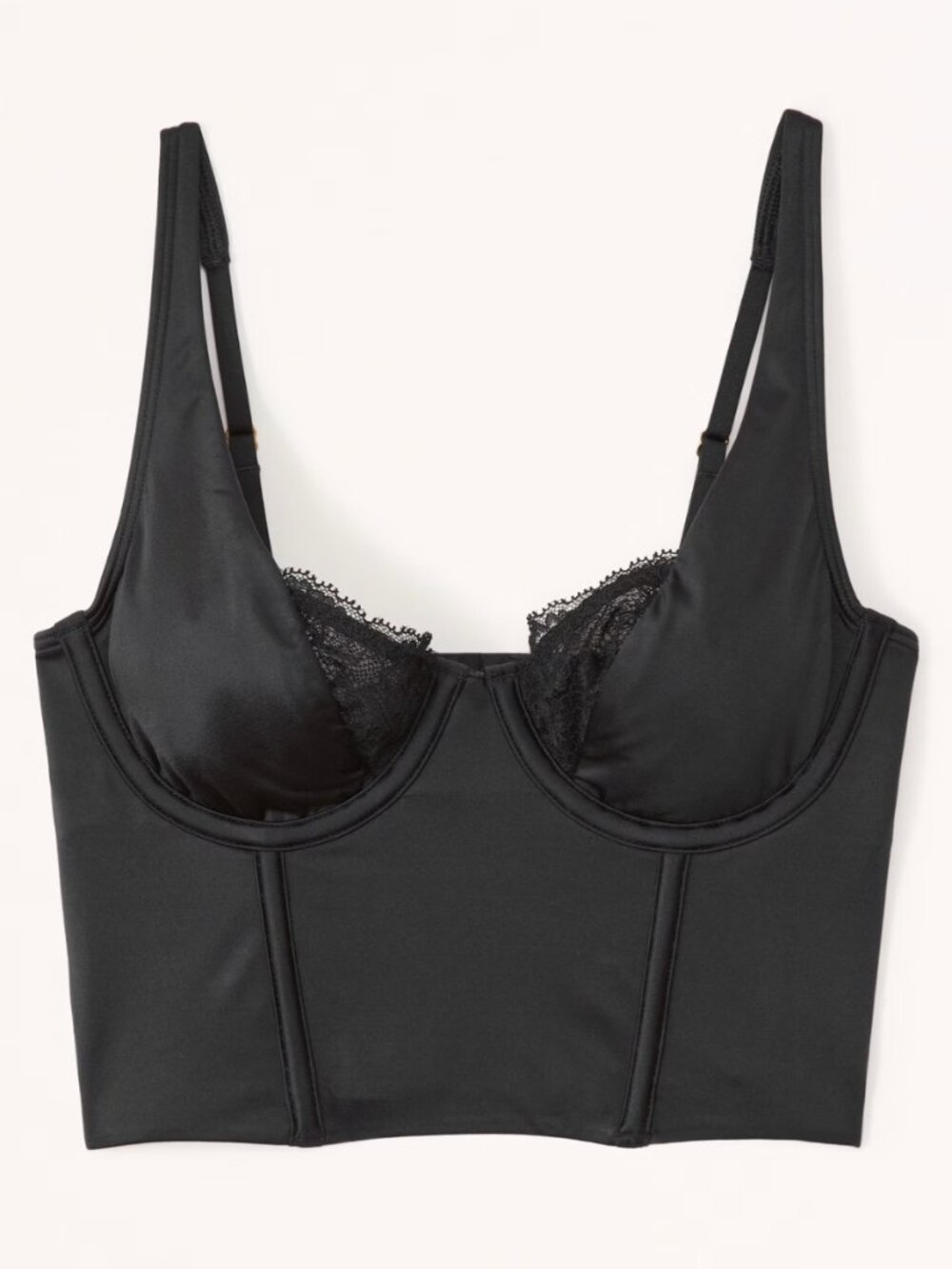 Lace and Satin Abercrombie Corset Top